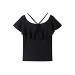 Load image into Gallery viewer, Black Off Shoulder Knit Sweater