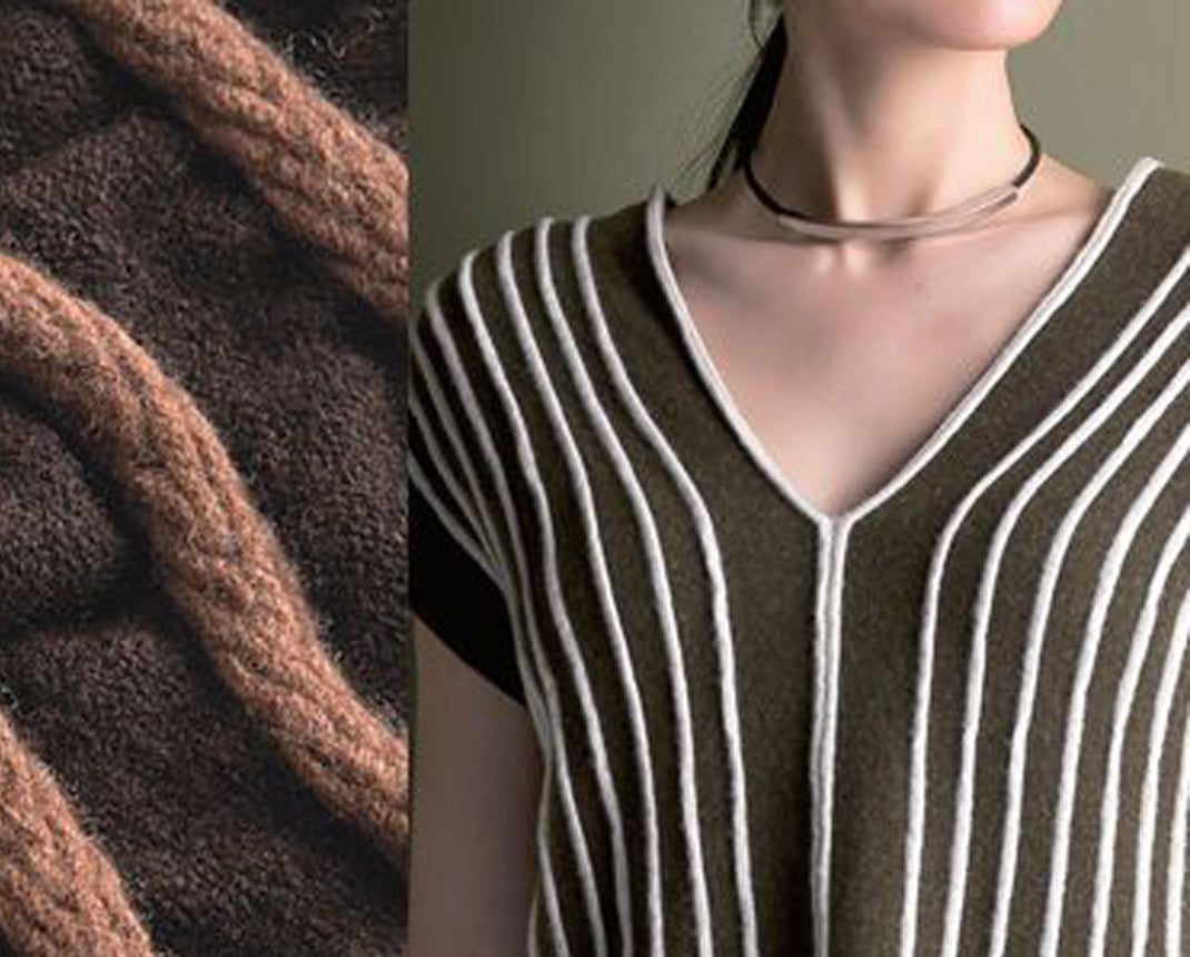 Cainan knitwear textures and striped sweater styling
