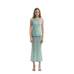 Load image into Gallery viewer, Women's Custom Light Blue Knit Top & Dress Set | OEM/ODM Knitwear Manufacturer