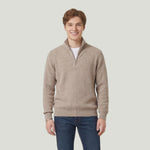 Load image into Gallery viewer, Style 124Men’s – Quarter Zip Cashmere Blend Knit Sweater Wholesale Factory Direct