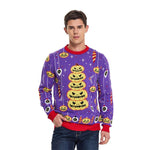 Load image into Gallery viewer, Customizable logo pullover sweater wholesale jacquard cartoon ugly oversized Halloween party men's sweater sweater OEM/ODM batch customization