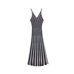 Load image into Gallery viewer, Women's V-Neck Sleeveless Knit Dress