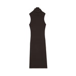 Load image into Gallery viewer, Red High Neck Sleeveless Knit Dress Wool