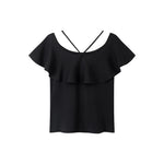 Load image into Gallery viewer, Black Off Shoulder Knit Sweater
