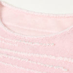 Load image into Gallery viewer, Women's Custom Pink Round Neck Long Sleeve Alpaca Knit Sweater | OEM/ODM Knitwear Manufacturer