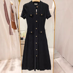 Load image into Gallery viewer, Women's Custom White Round Neck Short Sleeve Knit Dress | OEM/ODM Knitwear Manufacturer
