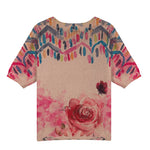 Load image into Gallery viewer, Women's Floral Cotton Round Neck T-Shirt | Factory Direct Wholesale