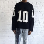 Load image into Gallery viewer, Men's Knitted Mesh Jersey Long Sleeve Chest Print OEM/ODM Mass Customization