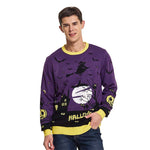 Load image into Gallery viewer, Customizable logo pullover sweater wholesale jacquard cartoon ugly oversized Halloween party men's sweater sweater OEM/ODM batch customization