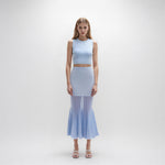 Load image into Gallery viewer, Black Round Neck Sleeveless Knit Skirt