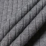 Load image into Gallery viewer, Gray Polo Collar Long Sleeve Knit Dress Wool
