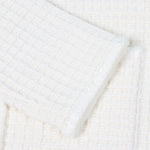 Load image into Gallery viewer, Women's Custom White Round Neck Long Sleeve Knit Cardigan | OEM/ODM Knitwear Manufacturer