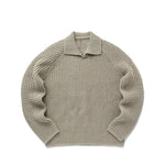 Load image into Gallery viewer, Men's crew neck sweater pure wool brown men's pullover long sleeve OEM/ODM mass customization