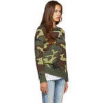 Load image into Gallery viewer, Green Camouflage Cashmere Sweater Round Neck Long Sleeve Same Style for Men and Women OEM/ODM Mass Customization