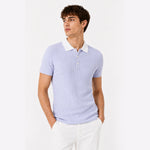 Load image into Gallery viewer, Men's Multicolor Cotton Polo Collar Short Sleeve T-Shirt