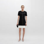 Load image into Gallery viewer, Women's Custom Round Neck Short Sleeve Knit Dress | OEM/ODM Knitwear Manufacturer