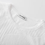Load image into Gallery viewer, White Round Neck Long Sleeve Midi Length
