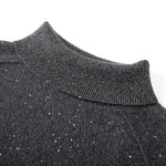Load image into Gallery viewer, Women's Custom Black High Neck Long Sleeve Cashmere Knit Sweater | OEM/ODM Knitwear Manufacturer