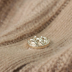 Load image into Gallery viewer, Brown Round Neck Long Sleeve Knit Cardigan Wool