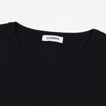 Load image into Gallery viewer, Black Round Neck Long Sleeve Knit Sweater Wool