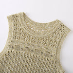 Load image into Gallery viewer, Round Neck Sleeveless Knit Sweater
