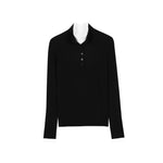 Load image into Gallery viewer, Women's Custom Blue High Neck Long Sleeve Wool Knit Sweater | OEM/ODM Knitwear Manufacturer