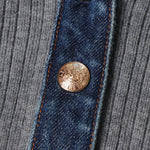 Load image into Gallery viewer, Gray Polo Collar Long Sleeve Knit Dress Wool