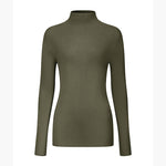 Load image into Gallery viewer, High Neck Long Sleeve Knit Sweater Wool