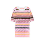 Load image into Gallery viewer, Women's Round Neck Short Sleeve Tencel Knit Sweater