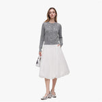 Load image into Gallery viewer, Gray Round Neck Long Sleeve Knit Cardigan Wool