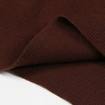 Load image into Gallery viewer, Coffee Polo Collar Long Sleeve Cashmere