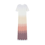 Load image into Gallery viewer, Women's Custom White Round Neck Short Sleeve Knit Dress