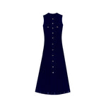 Load image into Gallery viewer, Women's Custom Black Round Neck Sleeveless Knit Dress