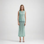 Load image into Gallery viewer, Women's Custom Light Blue Knit Top & Dress Set | OEM/ODM Knitwear Manufacturer