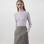 Load image into Gallery viewer, High Neck Long Sleeve Knit Sweater Wool