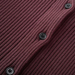 Load image into Gallery viewer, Women's Custom Burgundy V-Neck Long Sleeve Wool Knit Sweater | OEM/ODM Knitwear Manufacturer
