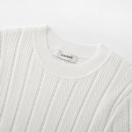 Load image into Gallery viewer, Women's Custom White Knit Top & Black Knit Skirt Set | OEM/ODM Knitwear Manufacturer