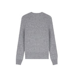 Load image into Gallery viewer, Gray Round Neck Long Sleeve Knit Cardigan Wool