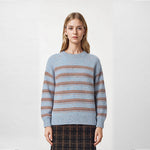 Load image into Gallery viewer, Round Neck Long Sleeve Knit Sweater Wool