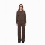 Load image into Gallery viewer, Brown Round Neck Sleeveless Wool