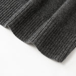 Load image into Gallery viewer, Women's Custom Gray Wool Knit Skirt | OEM/ODM Knitwear Manufacturer
