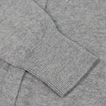 Load image into Gallery viewer, Gray Round Neck Long Sleeve Knit Cardigan Wool