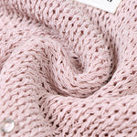 Load image into Gallery viewer, Women's Custom Pink Round Neck Long Sleeve Wool Knit Sweater | OEM/ODM Knitwear Manufacturer