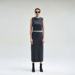 Load image into Gallery viewer, Women's Custom Gray Round Neck Sleeveless Wool Knit Sweater | OEM/ODM Knitwear Manufacturer