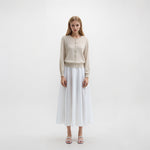 Load image into Gallery viewer, Women's Custom Round Neck Long Sleeve Wool Knit Cardigan | OEM/ODM Knitwear Manufacturer