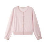 Load image into Gallery viewer, Women's Custom Round Neck Long Sleeve Wool Knit Cardigan | OEM/ODM Knitwear Manufacturer