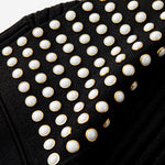 Load image into Gallery viewer, Women's Custom Black Lapel Short Sleeve Knit Dress | OEM/ODM Knitwear Manufacturer