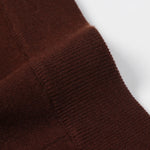Load image into Gallery viewer, Coffee Polo Collar Long Sleeve Cashmere