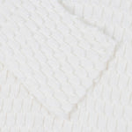 Load image into Gallery viewer, White Round Neck Long Sleeve Knit Sweater Wool