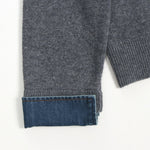 Load image into Gallery viewer, Women's Custom Gray Lapel Wool Knit Sweater | OEM/ODM Knitwear Manufacturer